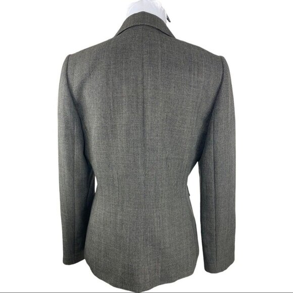 Tahari ASL Women's Brown Textured One Button Business Career Luxury Blazer 8/C38 - Picture 5 of 13
